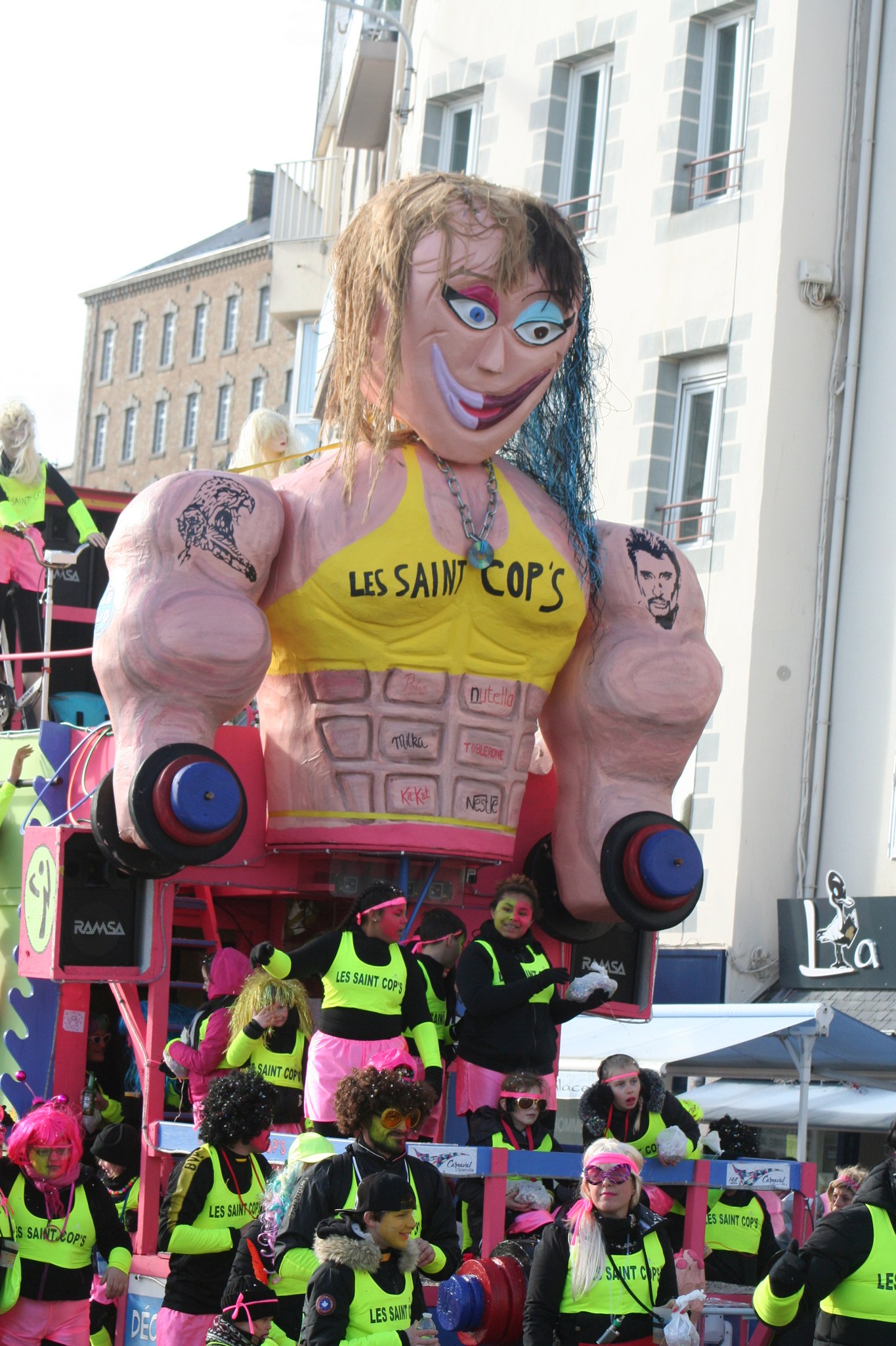 Les Saint-Cop's, char du carnaval de Granville